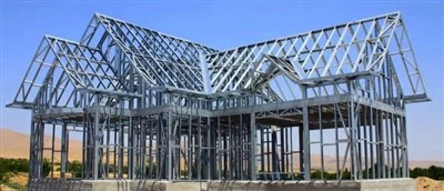 Prefab Hlau Garage Nrog Chav Tsev